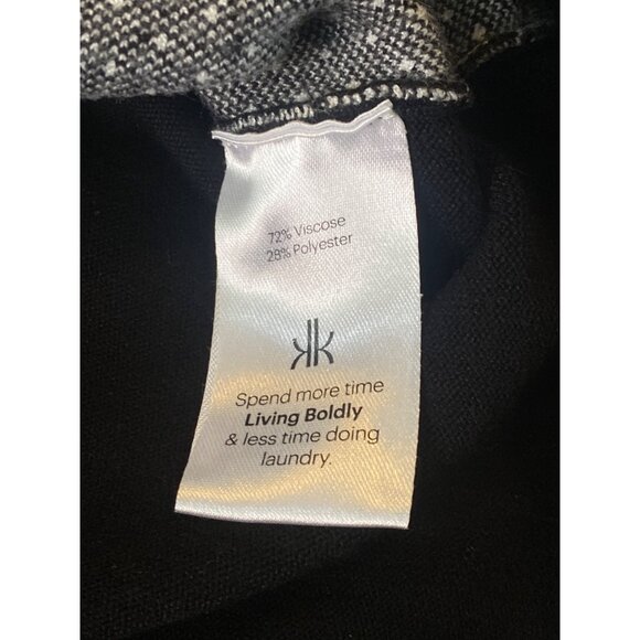 Krimson Klover Slopeside Turtleneck SKI Sweater W's M Black White Apres - Picture 8 of 16